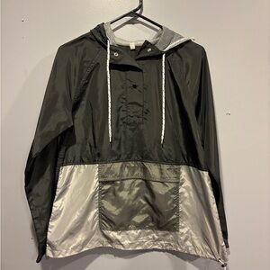 SO Black and Silver Mesh Windbreaker